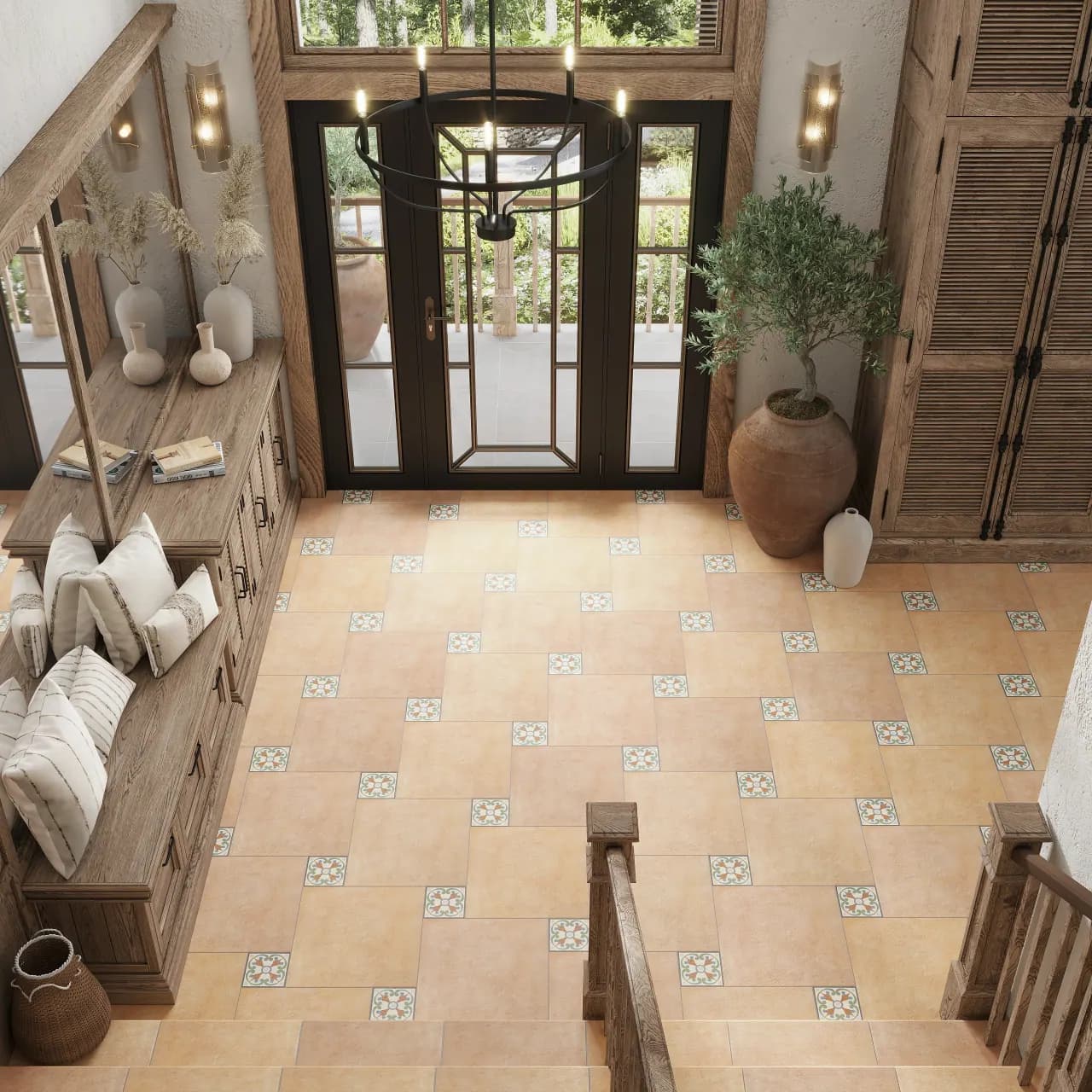 Corporate entrance with premium floor tiles
