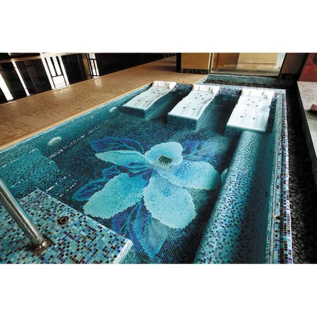 Indoor wellness pool with chromotherapy