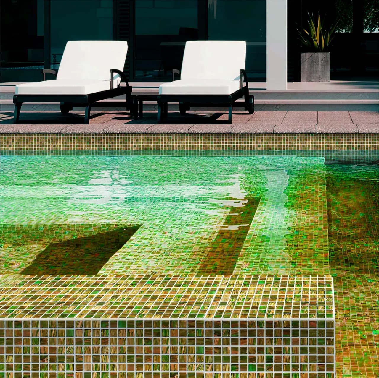 Family indoor pool with safety features